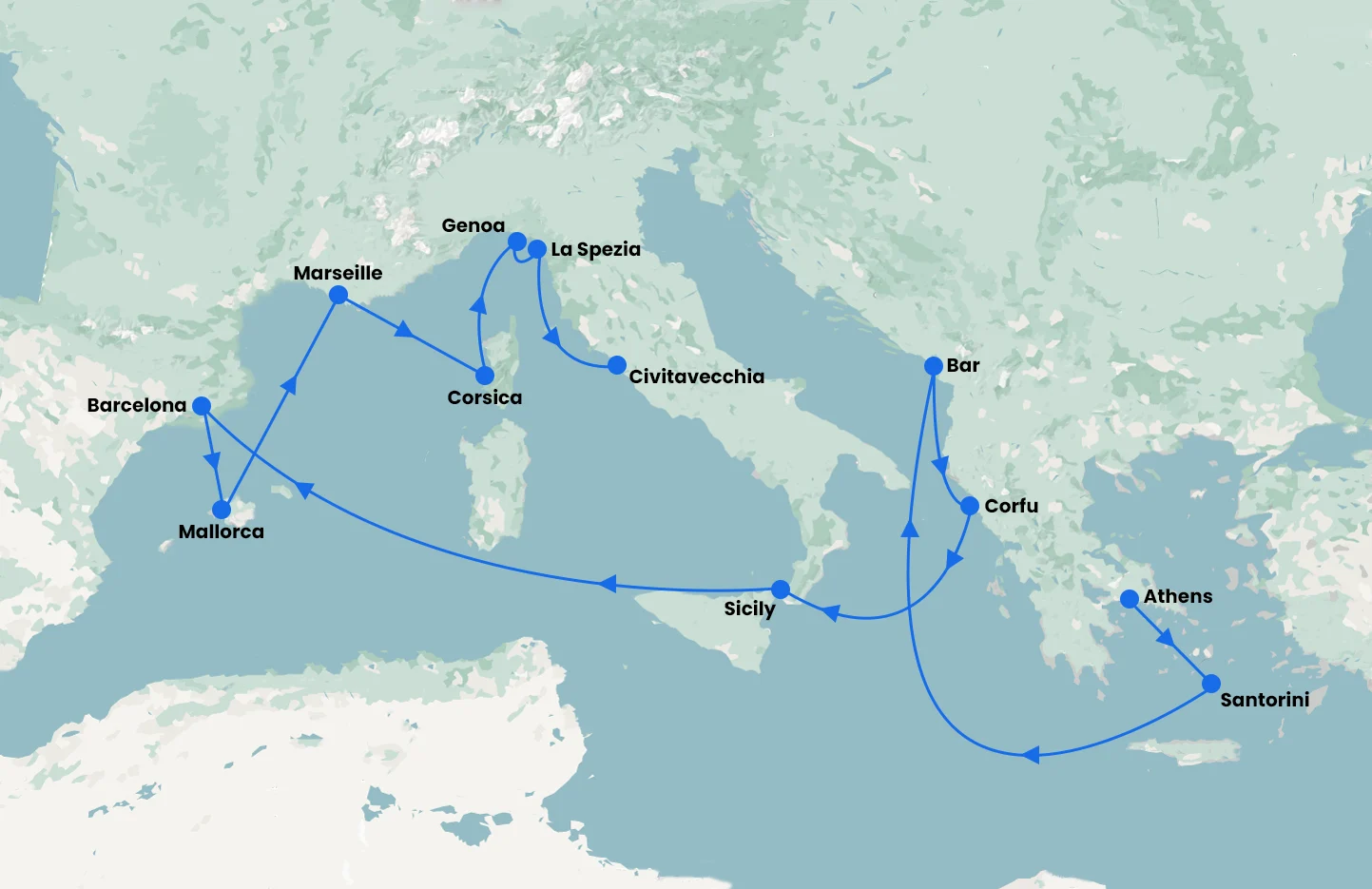 Athens stay and Mediterranean Cruise with Sun Princess for 16 Nights